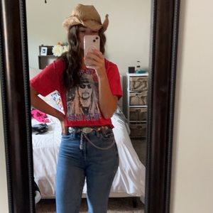 Kid rock graphic crop top